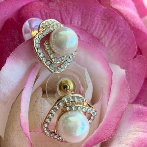 Pearl and Crystal Earrings